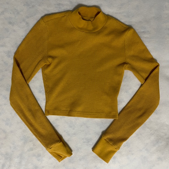 Aritzia TNA Waffle Knit Longsleeve XXS - Picture 1 of 4